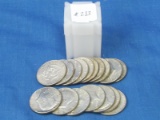 Tube of 17 40% Kennedy Halves (1965-1969)