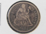 1882 Seated Dime