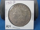 1921-D Morgan Silver Dollars
