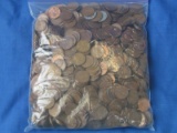 Large bag of Wheat pennies (approx. 6.5 lbs.)