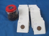 Jar of 1909-1919 & 80 Wheat pennies (1949-1957)