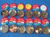 Wheat penny tins from collection