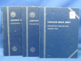 Three Lincoln Penny Books (1941-) - 2 filled w/ 1971-D cents