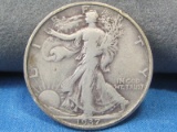 1937 D  Walking Liberty Half Dollar