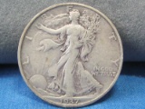 1937 S  Walking Liberty Half Dollar