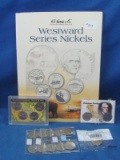 Westward Series Nickel book w18 coins plus 17 unc 5c
