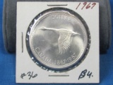 1967 Canadian Flying Goose Silver Dollar