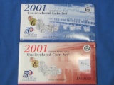 2001 US Mint set with D & P Mint Marks