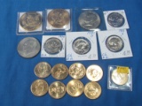 15 $1 coin lot (Ikes, SBA, Pres) & two Hawaiian $1 coins