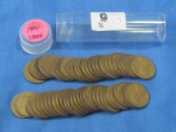 Tube of 1930's Wheat Pennies