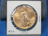 1924 St. Gauden's $20 U.S. Gold Collectible Coin, 0.9675 Troy Ozs