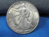 1947 D  Walking Liberty Half Dollar