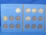 Canadian Silver Dollar Book (6 - 1958, 64, 65,66x2