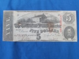1863 Confederate $5 - Confederate States of America