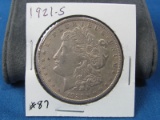 1921-S Morgan Silver Dollars