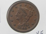 1848 Large Cent (XF)