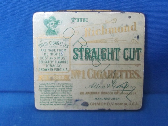 The Richmond Straight Cut No. 1 Cigarette Tin