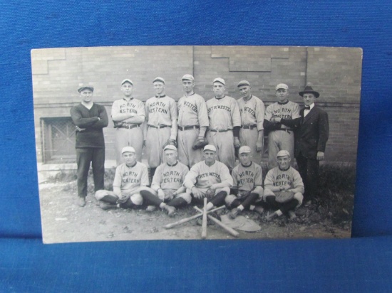 Northwestern University Baseball Team Picture Postcard