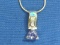 Pretty Pendant w Sterling Fittings on 16” Sterling Silver Chain – Total weight is 5.8 grams