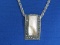 Marcasite Sterling Silver Pendant on 18” Sterling Chain – Weight is 13.2 grams
