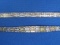 2 Tri-Tone Sterling Silver Bracelets – 7 1/2” & 7 3/4” long – 27.9 grams