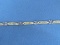 Marcasite Sterling Silver Bracelet with Blue Stones-  7 3/4” long – Weight is 13.1 grams