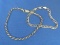 2 Sterling Silver Chain Bracelets: 6 3/4” & 8 1/8” - 11.6 grams