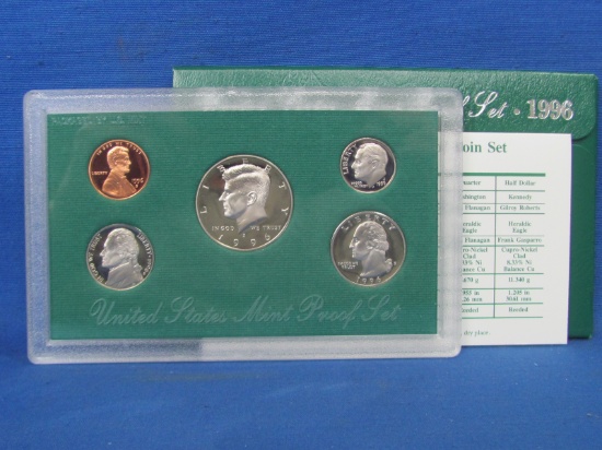 United States Proof Set – 1996 S – in Original Government Packaging