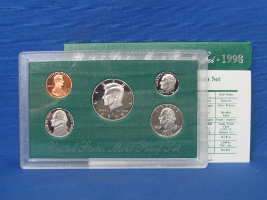 United States Proof Set – 1998 S – in Original Government Packaging