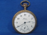 Henry Sandoz Elman Pocket Watch – Swiss, 21 Jewels, Runs, Non Magnetic