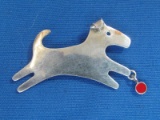 Fun Dog/Puppy Pin – Sterling Silver made in Mexico – 2 1/8” long – 7.3 grams