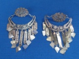 Pair of Earrings – Look like Norwegian Solje – Weight is 8.5 grams – Unmarked Silver