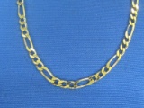 Gold over Sterling Silver Figaro Chain – Made in Italy – 20” long – 16.5 grams