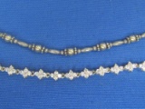 2 Sterling Silver Bracelets about 7 1/4” long – Total weight is 12.2 grams