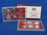 US Mint Silver Proof Set – 2002 S – 10 piece Set in Original Government Packaging