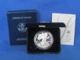 American Eagle 1 Oz Silver Proof Coin – 2004 W – Original Case/Box/Paper