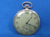 Elgin Model 4 Open Face Pocket Watch – 17 Jewels – Runs – Size 12s