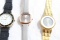 3 Ladies Wristwatches All Working Eternity, Quemex & Unmarked