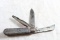 Vintage Klein & Sons Chicago 3 Blade Folding Knife