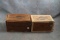 2 Antique Wood Cigar Boxes The North-Western Line Railroad Railway Plus