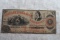 1861 Augusta Insurance & Banking Company $1 Note Civil War