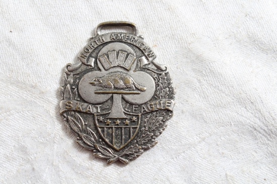 1909 North American SKAT League Watch Fob German Card Game