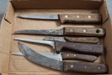 6 Pc Lot Kitchen Knives Chicago Cutlery, Ontario Pacific, Ekco, Victorinox