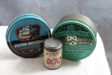 3 Vintage Tobacco Advertising Tins Flying Dutchman, Three Canles & W.E.