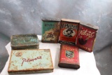 6 Vintage Tobacco Tins Pocket Velvet Tins (2), Sir Walter Raleigh Pocket Tin,