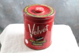Vintage Velvet Pipe & Cigarette Tobacco 14 oz. Collector Tin