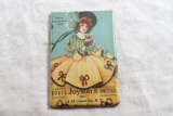 Antique Celluloid Victorian Pocket Mirror Adv. Joyson's Dresses 14-16 Union Sq. N.Y.