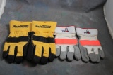 2 Pair Railroad Workers Gloves Operation STOP9 3/4