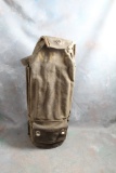RARE Vintage Northern Pacific Railroad Canvas & Wood Bag for Flares & Tools