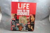 1975 Life Goes To The Movies Oversized Hardcover Coffee Table Book Marilyn, Liz